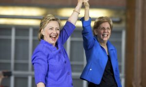 Hillary Clinto and Elizabeth Warren.
