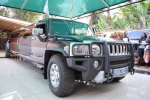 The H3 Hummer Limousine owned by Meru businessman Zabron Mathenge