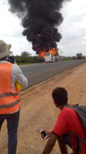Photos: Modern Coast bus catches fire 4 modern-coast