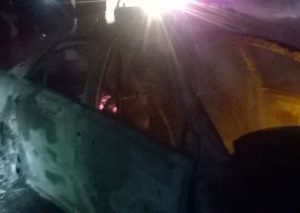 Several dead after fuel tanker, 11 vehicles burst into flames in Naivasha 2 One of the cars that caught fire