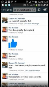 Man posts texts of wife cheating with Kameme FM presenter 1 Kameme
