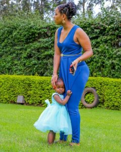 Diana Marua with Bahatis daughter