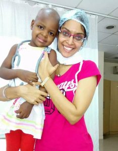Elsa at the hospital