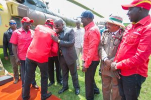 Uhuru with Isaac Rutto